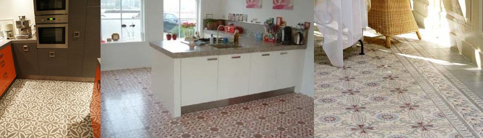 Cementtegels, vloertegels en wandtegels. antieke tegels.